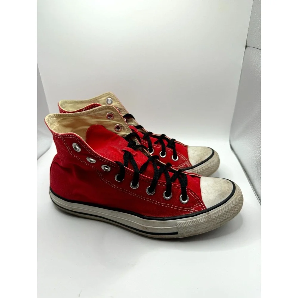 Converse Chuck Taylor All Star Hi M9621 Mens 7 Sneaker Red Canvas High Top Shoes